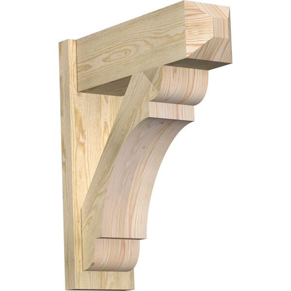 Ekena Millwork Olympic Rough Sawn Craftsman Outlooker, Douglas Fir, 8"W x 24"D x 28"H OUT08X24X28OLY04RDF - main